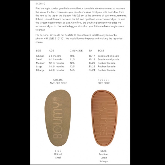 Boumy Leather Baby Booties - Color: Jeans - Picture 4 of 4